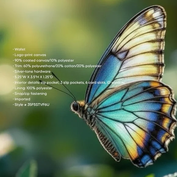 NWT Michael Kors Black Wallet with Vibrant Accents. - Picture 4 of 5